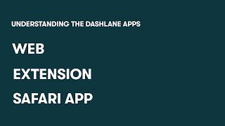 Understanding the different Dashlane apps [upl. by Monarski]