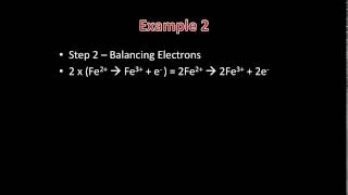 Transition Metals Redox Reactions [upl. by Brunn]