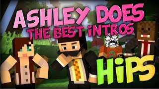 ASHLEY DOES THE BEST INTROS Minecraft Minigame HIPS w Jerome Ashley and Simon [upl. by Ingrim]