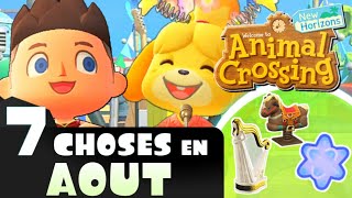 7 CHOSES à faire en Août  Animal Crossing New Horizons [upl. by Reade]