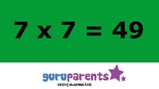 Learn Multiplication Table of seven 7 x 1  7  7 Times Tables [upl. by Arratal]