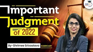 Important judgments of 2022  StudyIQ Judiciary [upl. by Aihsitan]