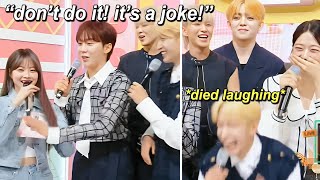 Seventeen pranks Eunchae on a live show almost died laughing with IVE [upl. by Silberman248]