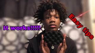 HOW TO GET FREEFORM DREADS WITH A SPONGEEASY TIPS [upl. by Voe149]