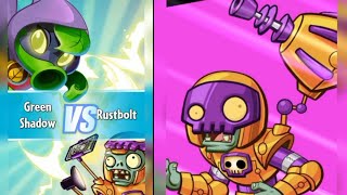 Plants vs Zombies Heroes  Green Shadow VS Rustbolt [upl. by Einnel]