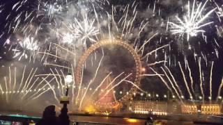 London 2017 New Year Fireworks LIVE 1440p [upl. by Lecia30]