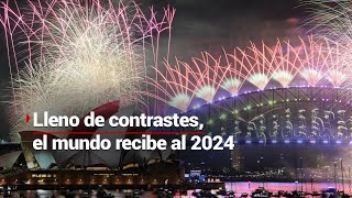 ¿Feliz Año Nuevo  El mundo recibe el 2024 en medio de realidades contrastantes [upl. by Angil]