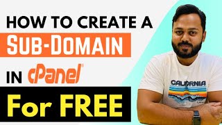 How to Create a Subdomain and Install WordPress  Create Subdomain for Free in cPanel [upl. by Alia]