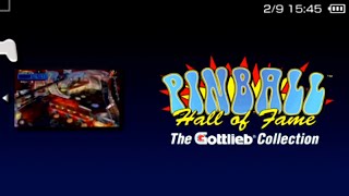 Pinball Hall of Fame The Gottlieb Collection  Gameplay PSPPS VitaPS TV [upl. by Ayokal]