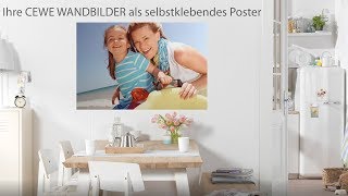 CEWE WANDBILDER als selbstklebendes Poster [upl. by Platon]