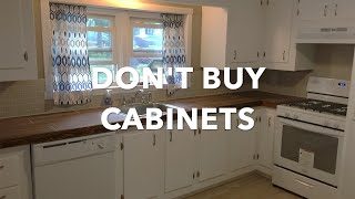 DIY kitchen cabinet build CHEAP AND EASY [upl. by Gilbertina]