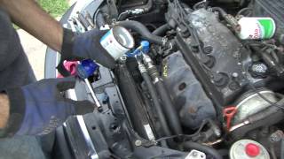 Honda How To Civic AC compressor and charging [upl. by Viddah520]