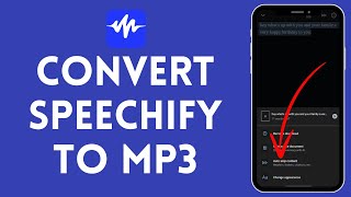 How to Convert Speechify to MP3 2024  Speechify Tutorial [upl. by Marie-Ann448]