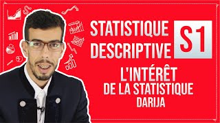 CAFE ECO EP 02 Statistique Descriptive S1 Importantquot Lintérêt de la statistique Darija [upl. by Chita712]