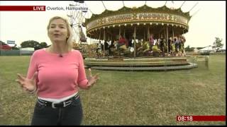 Carol Kirkwood At Carfest Overton Hampshire [upl. by Laehcim]