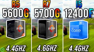 Ryzen 5 5600G vs Ryzen 7 5700G vs i5 12400F [upl. by Raycher392]