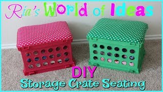 DIY Storage Crate Seating [upl. by Bultman]