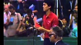 1987 WTTC Men Final Jiang Jialiang vs JanOve Waldner [upl. by Antonin]