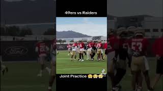 49ers vs Raiders Joint Practice ITS ON😤😤😤 [upl. by Katushka]