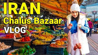 IRAN  Wonderful Bazaar On Chalus City In North Of Iran 2022 Vlog ایران [upl. by Ramilahs]