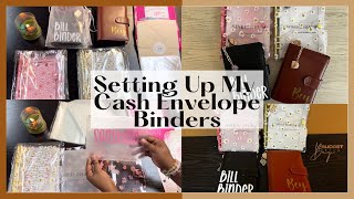 Setting Up My Cash Envelope Binders  Sinking Funds  Savings Challenges  Bill Binder [upl. by Coryden638]