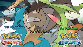 Pokémon Omega Ruby amp Alpha Sapphire  Cobalion Virizion amp Terrakion Battle Music HQ [upl. by Eradis]