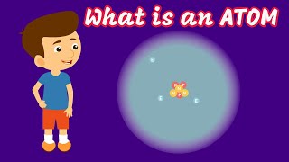 What is an Atom  Structure of an Atom  Atom video for kids [upl. by Valda]