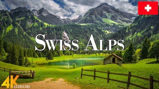 Swiss Alps 4K Ultra HD • Stunning Footage Swiss Alps Scenic Relaxation Film with Calming Music [upl. by Airual]