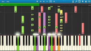 ABBA  SOS  Piano Tutorial  How to play  Synthesia Cover [upl. by Crowell496]