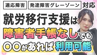 就労移行支援を手帳なしで利用する方法【グレーゾーンや適応障害も】就労移行支援 リワーク 精神障害者 [upl. by Asp]