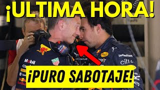 RED BULL DESTROZA LA CARRERA DE CHECO PÉREZ PARA BENEFICIAR A MAX  FILTRAN CLÁUSULAS DE SU CONTRATO [upl. by Hebe]