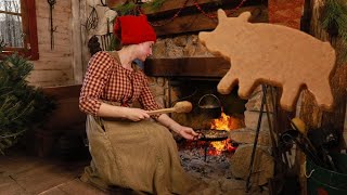 Cooking a Christmas Feast 200 Years ago 1820s Historical ASMR Cooking [upl. by Nivak]