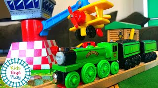 Thomas and the Magic Railroad Wooden Track Build  Thomas the Tank Engine [upl. by Airlee985]