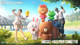 Les LINE FRIENDS sont arrivés dans PUBG MOBILE  Bandeannonce collaborative [upl. by Alphard]