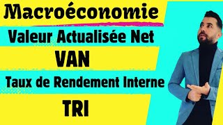 Calcul VAN et TRI  Macroéconomie [upl. by Servais]