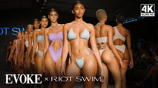 RIOT SWIM 2023 Collection in Ultra 4K OFFICIAL UNCUT SHOW Miami Swim Week  EVOKE Runway [upl. by Ellwood]