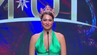 Miss Universe Thailand 2022  Ann Anchilee ScottKemmis farewell speech MUT2021 [upl. by Deck994]