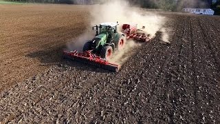 Fendt 927 mit Horsch Pronto 6 DC gibt alles bei der Weizenaussaat 2016 [upl. by Einotna]