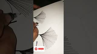 how to draw Ginkgo leaves 🌿drawinglineartzentangleyoutubeshortsinstagram [upl. by Nannette231]