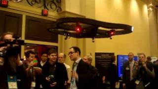 Parrot AR Drone Live at CES [upl. by Onibla39]