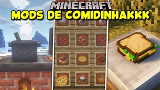 TOP 7 MELHORES MODS DE COMIDA PARA O MINECRAFT [upl. by Leuas153]