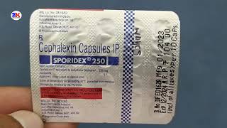 Sporidex 250mg Capsule  Cephalexin Capsule  Sporidex 250 Capsule Uses Benefits Dosage Review [upl. by Zanlog]