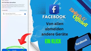 Melden Sie Facebook mit einem Klick von allen Geräten ab [upl. by Selmore]