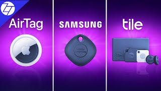 AirTags vs Samsung SmartTag vs Tile  The ULTIMATE Comparison [upl. by Ahsinirt]