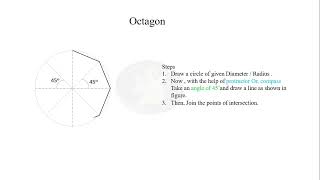 How to draw Octagon [upl. by Clementi]