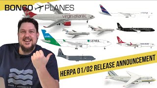 Fair mix but once again price increases  Herpa Wings 0102 2024 release announcements [upl. by Ydnic]