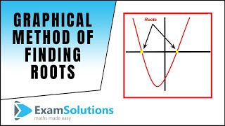 Graphical method of finding roots  ExamSolutions [upl. by Ahsuatan561]