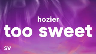 Hozier  Too Sweet Lyrics [upl. by Yeneffit]