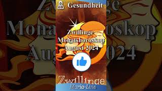 Zwillinge GESUNDHEIT 🩺 Horoskop August 2024 [upl. by Crudden]