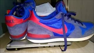 NIKE INTERNATIONALIST UNBOXING AND REVIEW  BLUE AND RED COLOR [upl. by Lleumas]